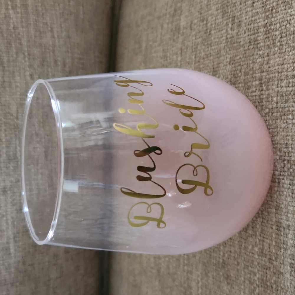 Blushing Bride Wine Glass -NWOT